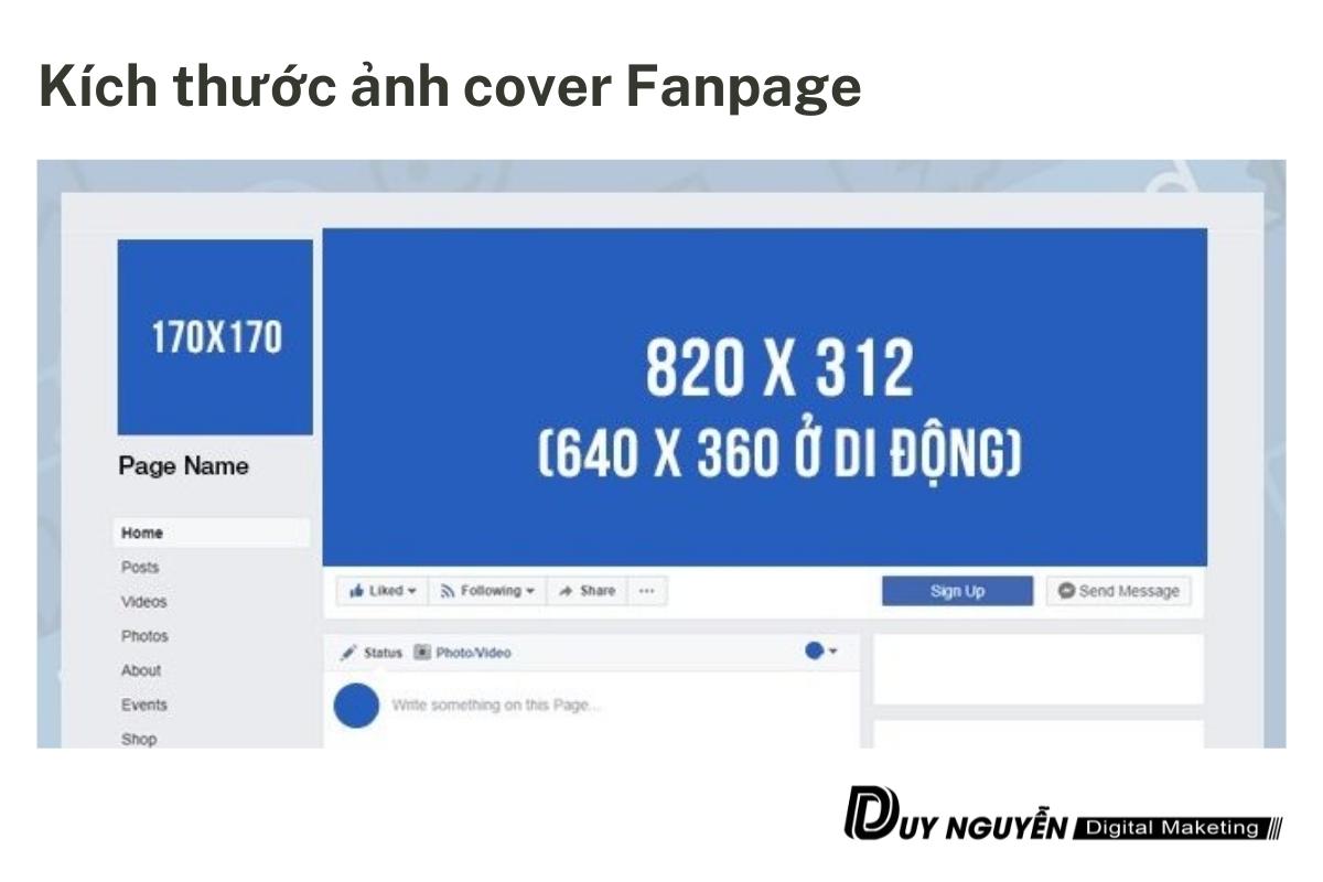 kích thước ảnh bìa fanpage