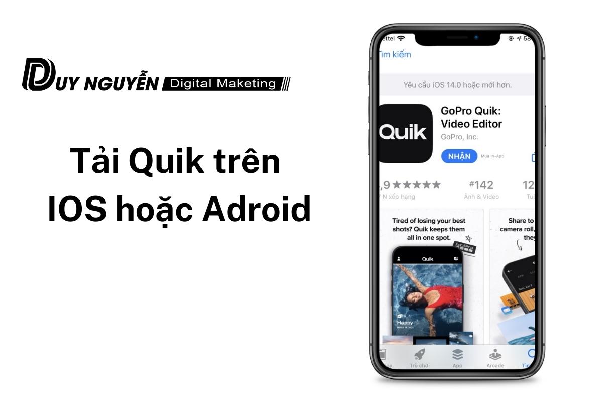 quik ứng dụng edit video tiktok