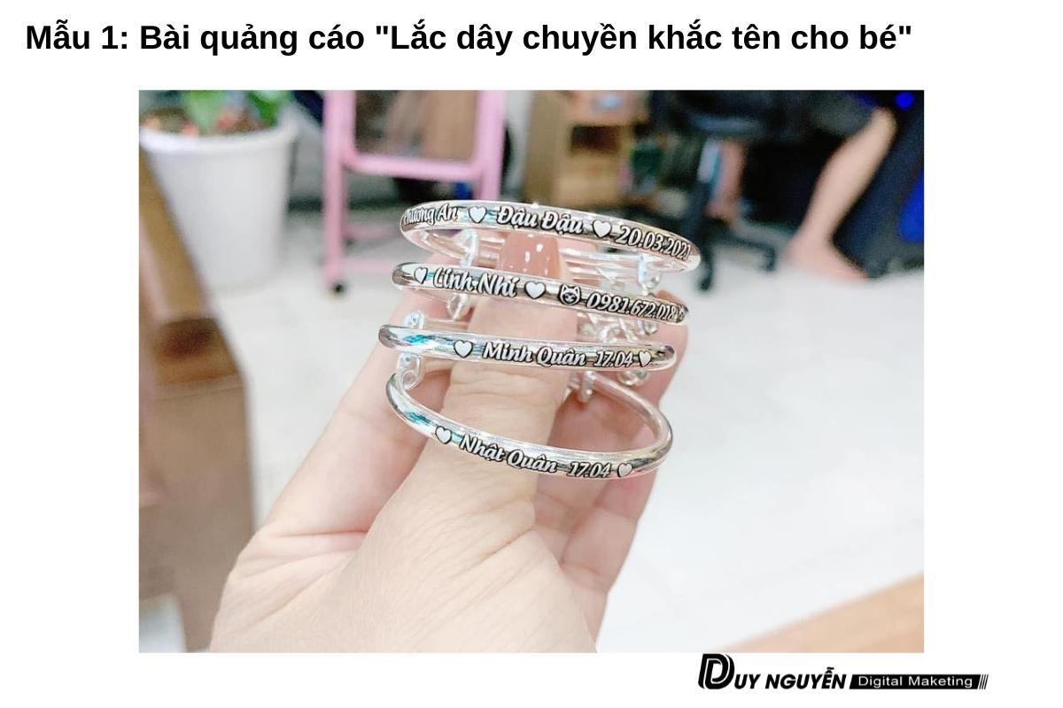 bài quảng cáo mẫu 1