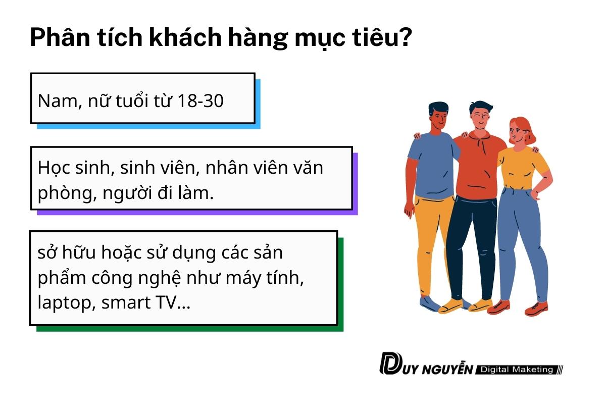 khách hàng mục tiêu balo chống trộm