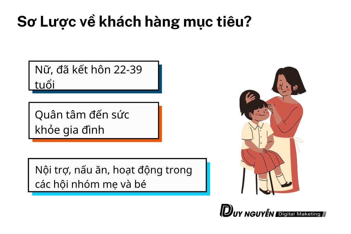 khách hàng mục tiêu lắc bạc cho bé