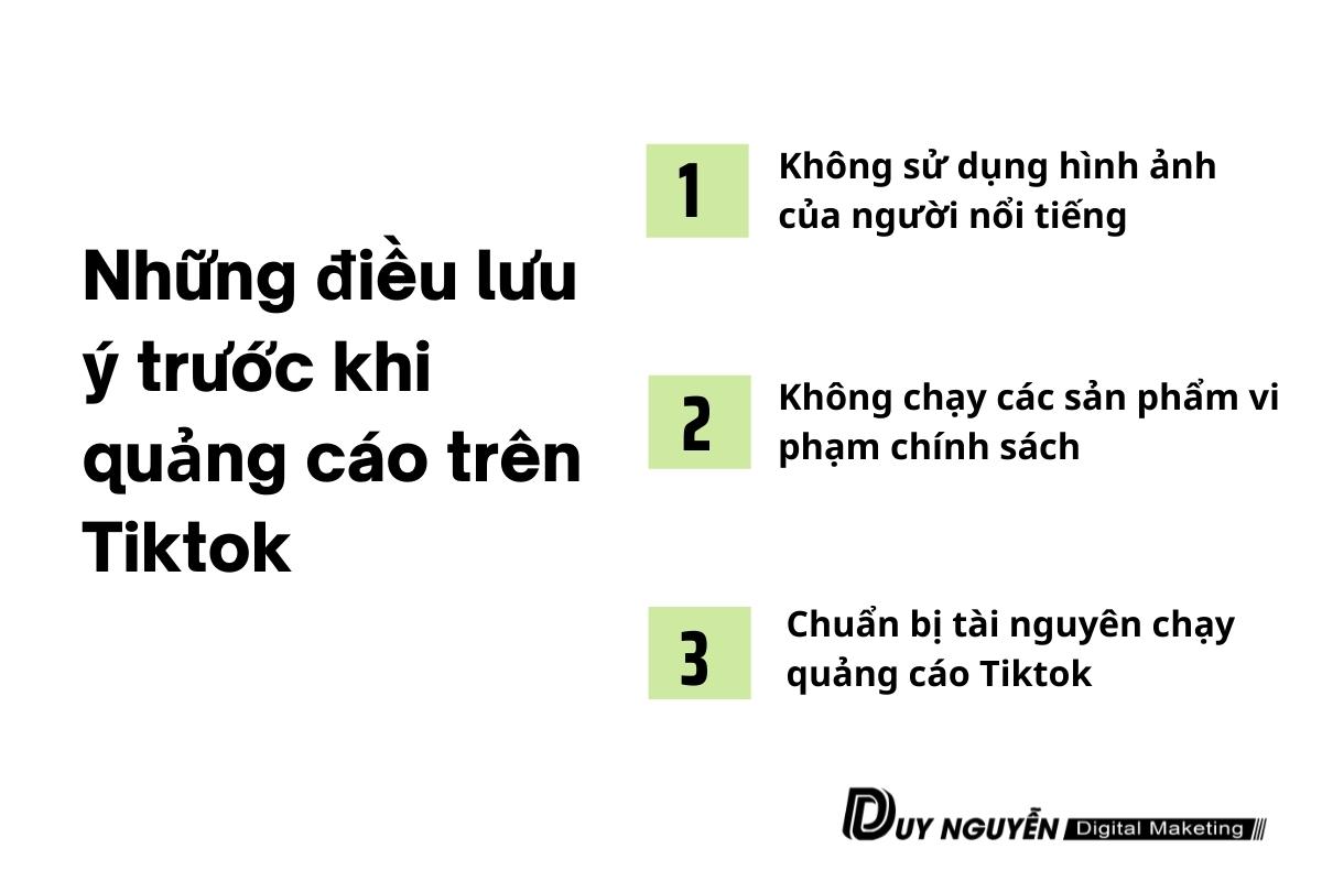 Lưu ý trước khi chạy quảng cáo tiktok