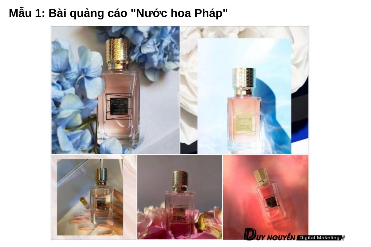 mẫu 1 bài quảng cáo nước hoa pháp