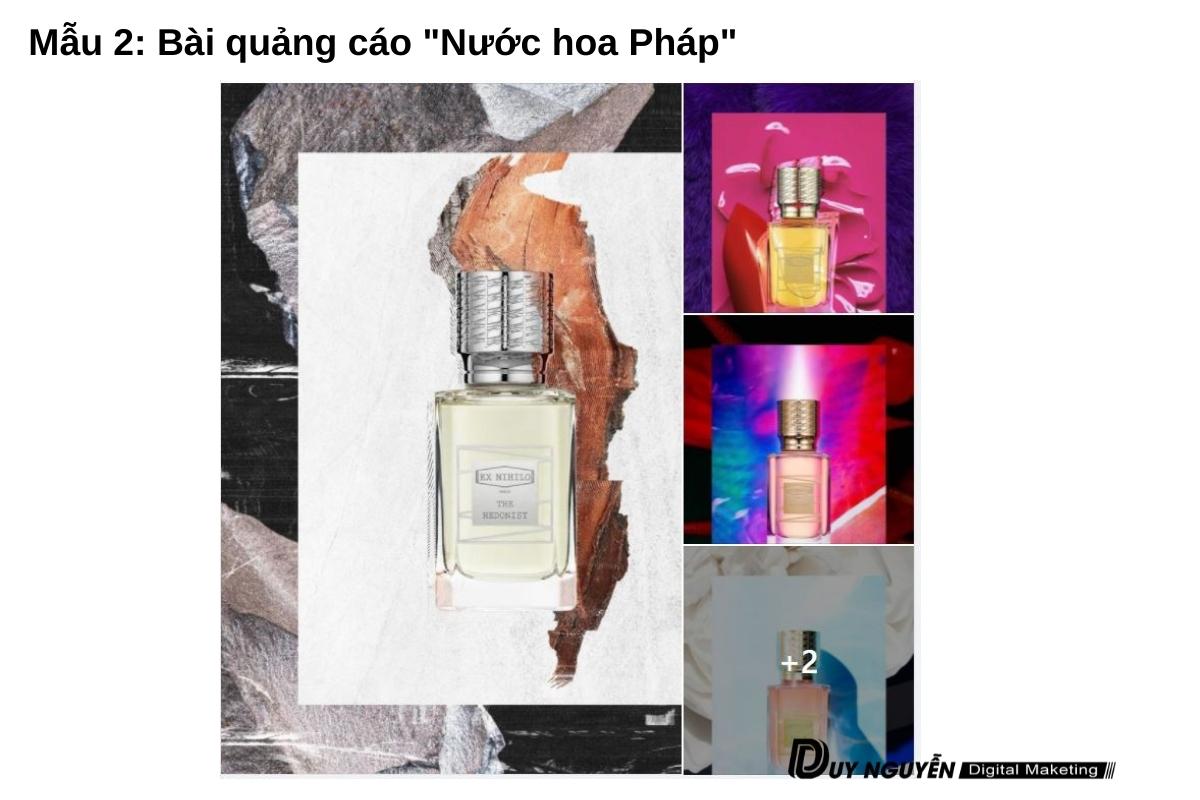 mẫu 2 bài quảng cáo nước hoa pháp