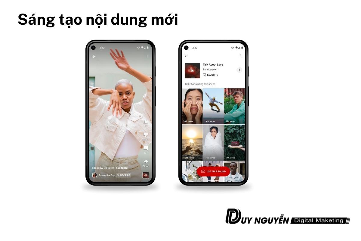 sáng tạo nội dung mới