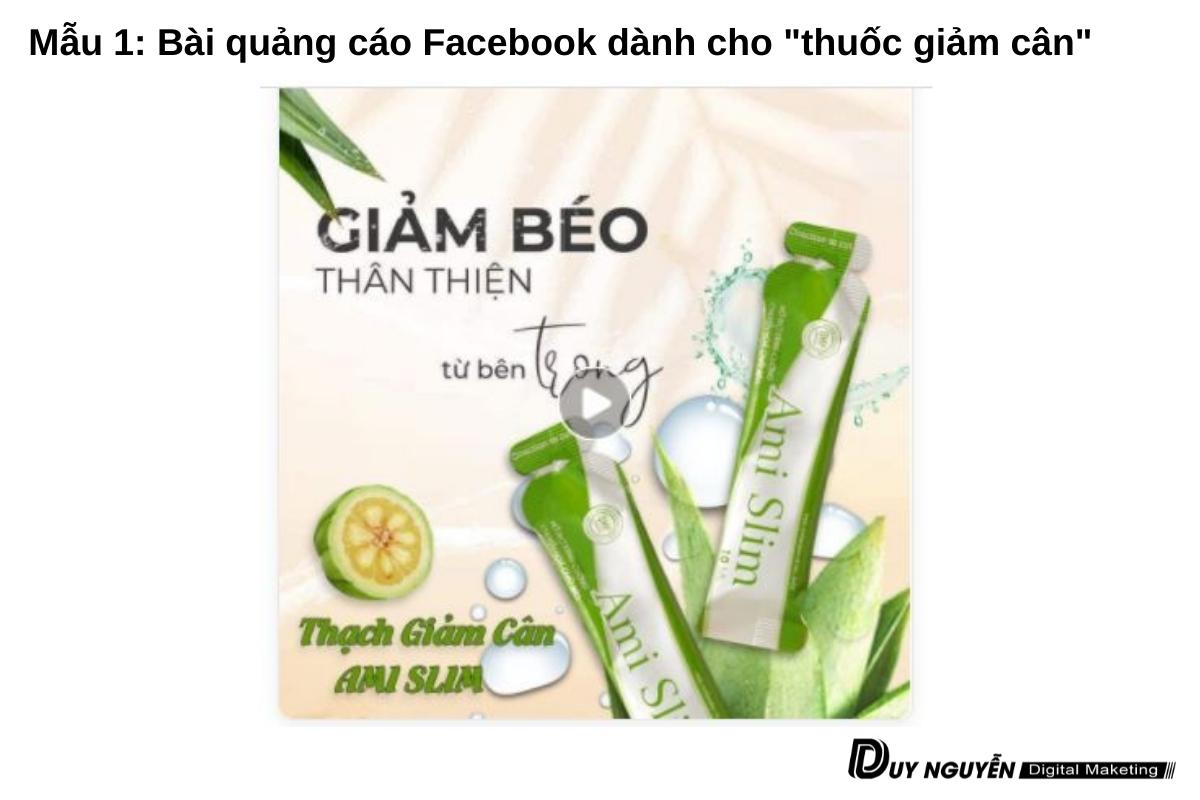 mẫu 1 content thuốc giảm cân