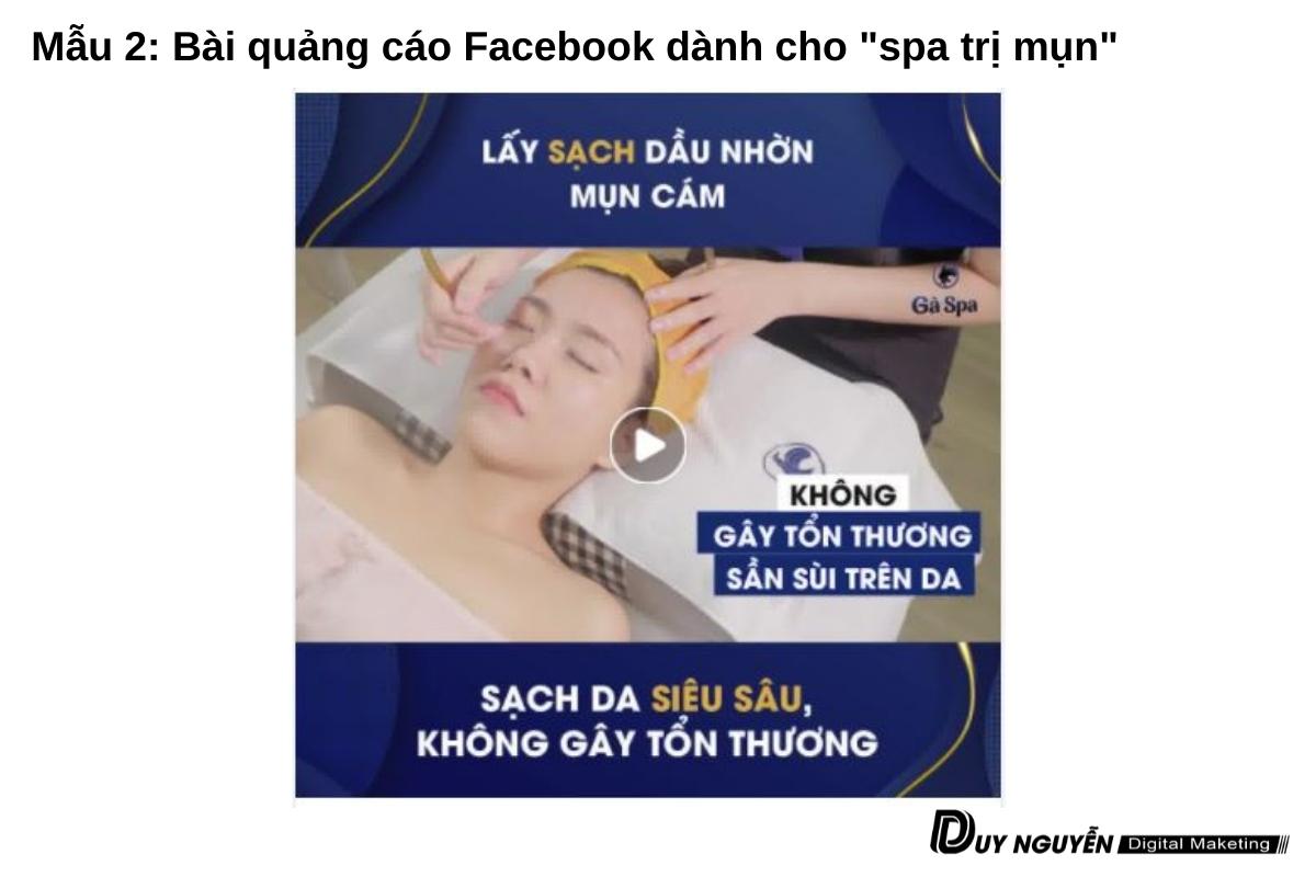 mẫu 2 content spa trị mụn