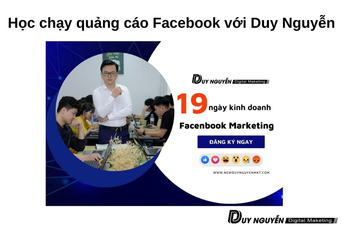 khóa học chạy quảng cáo của duy nguyễn