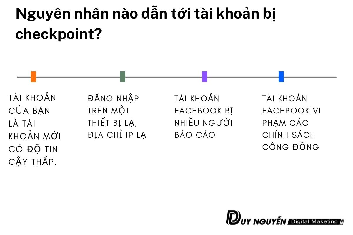 nguyên nhân tài khoản bị checkpoint