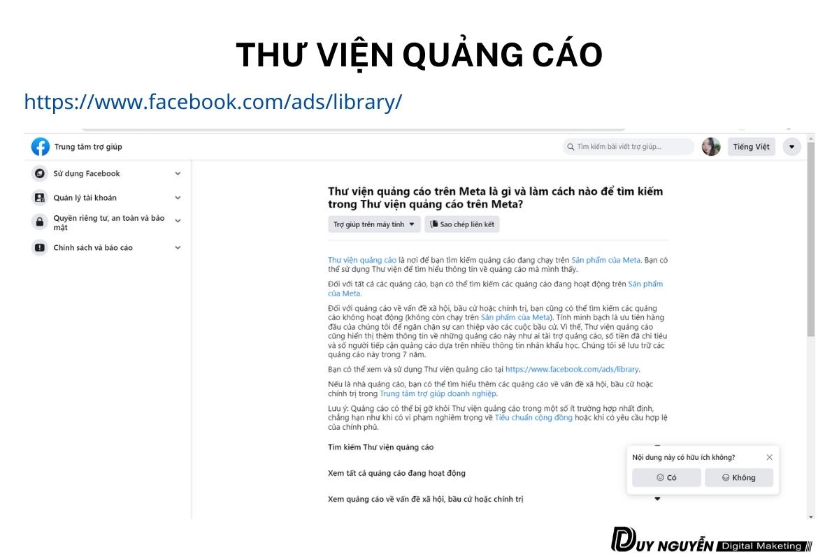 thư viện quảng cáo