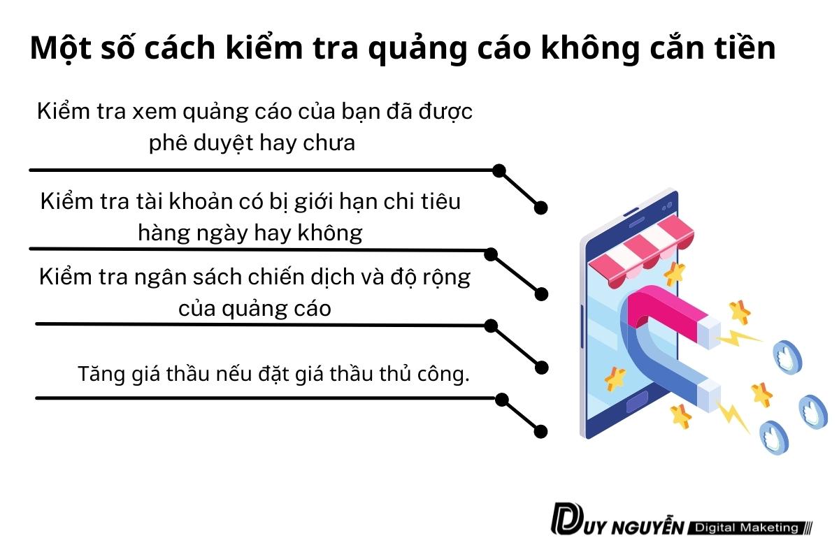 kiểm tra tài khoản quảng cáo không cắn tiền