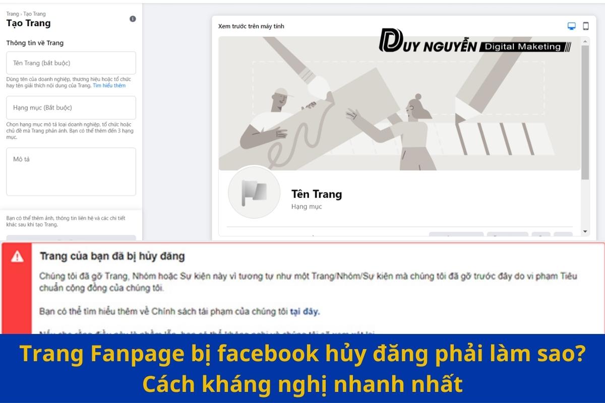 Trang Fanpage bị facebook hủy đăng phải làm sao? Cách kháng nghị nhanh nhất