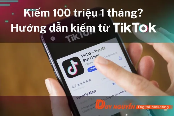 Kiếm 100 triệu 1 tháng? Hướng dẫn kiếm từ tiktok cho người mới