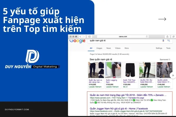 5 yếu tố quan trọng giúp fanpage xuất hiện trên Top tìm kiếm