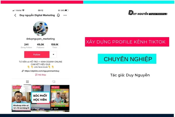 XÂY DỰNG PROFILE KÊNH TIKTOK CHUYÊN NGHIỆP